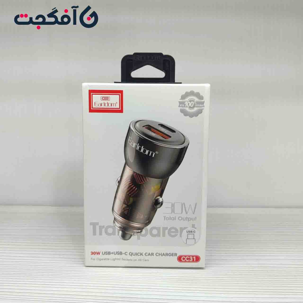 شارژر فندکی ارلدام مدل CC31 توان 30W فست شارژ